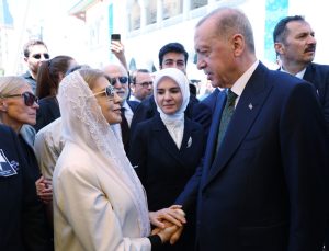 Cumhurbaşkanı Erdoğan, Uçuran Çiller’in cenaze törenine katıldı.