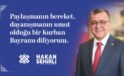 Altıeylül Belediye Başkanı Hakan Şehirli’den Kurban Bayramı kutlaması