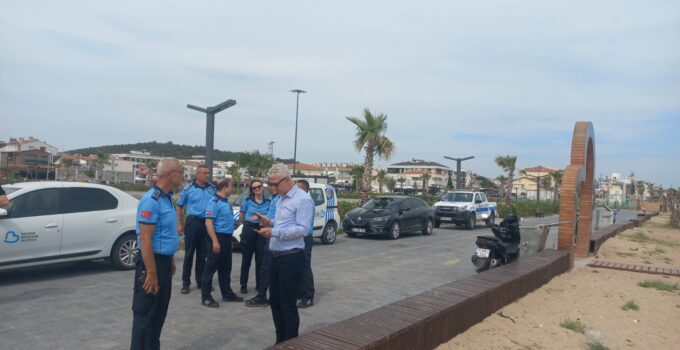 Balıkesir Büyükşehir Belediyesi’nden Sarımsaklı Plajı’nda Sıkı Denetim